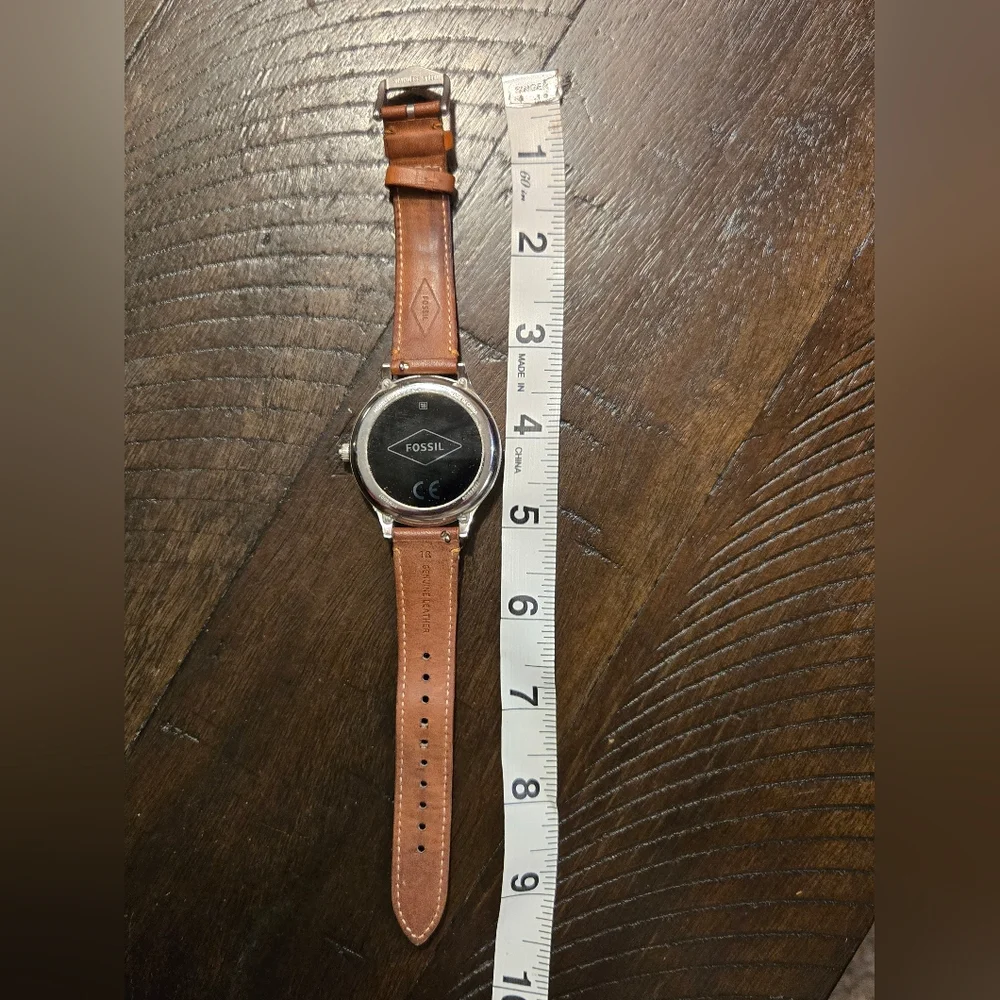 Fossil Smartwatch with Tan Leather Strap